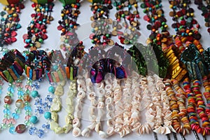 Local souvenirs on display in Grenada