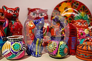 Local souvenirs on display in Grenada