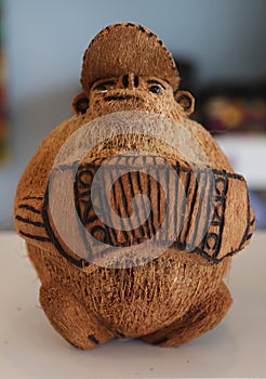 Local Souvenirs made from coconut in Punta Cana, Dominican Republic