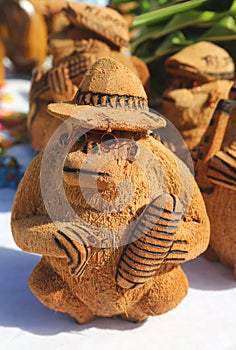 Local Souvenirs made from coconut in Punta Cana Dominican Republic