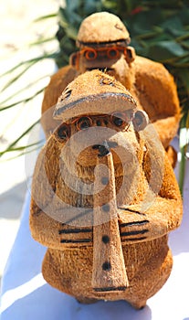 Local Souvenirs made from coconut in Punta Cana Dominican Republic