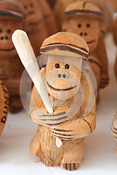 Local Souvenirs made from coconut in Punta Cana, Dominican Republic