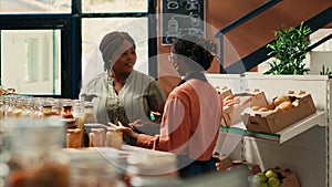 Local storekeeper recommends grains and homemade sauces