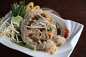 Local Thai food padthai fried noodle