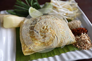Local Thai food padthai fried noodle