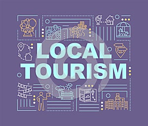 Local tourism word concepts banner