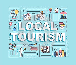 Local tourism word concepts banner