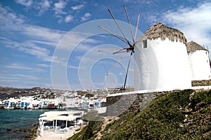 Local windmill in Mykonos (Greece) photo