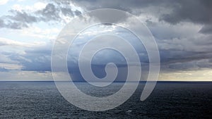 Localised Rain Storm Over Ocean