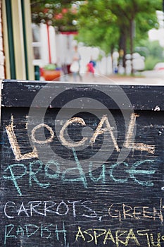 Locally Grown Vegetable Sign