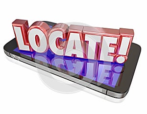 Locate 3d Word Cell Mobile Phone Lost Location Service Program A