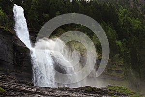 The Cascade du Rouget in the Alps, France photo