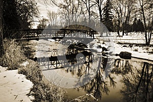 Rotary Park bridge crossing  photo