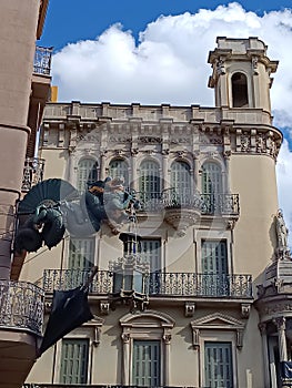 The house of the umbrellas, Las Ramplas, Barcelona, Spain. photo
