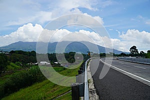 Magnificent freeway in Semarang, Central Java, Indonesia