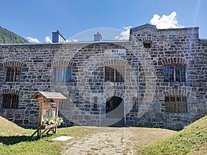 fortress of the First World War FORTE COLLE DELLE BENNE located in Levico Terme Trentino photo