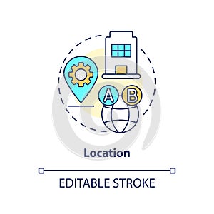 Location concept icon