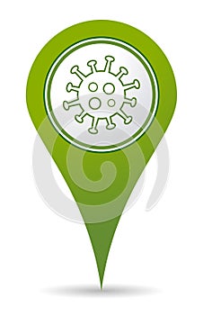Location coronavirus icon