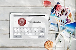 Location Finder Map Application Concept