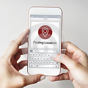 Location Finder Map Application Concept