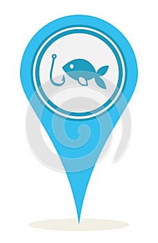 Location fishing icon