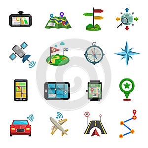 Location Flat Icon Set