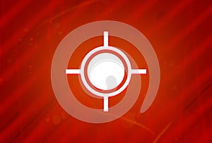 Location icon isolated on abstract red gradient magnificence background