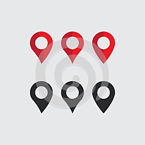 Location icon,Map logo for maps google maps, sign, route, position, symbol and vector logo photo