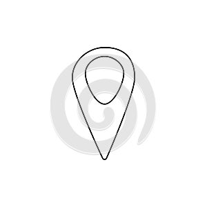 Location icon. Map pin button
