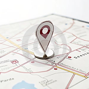 Location icon with map pin