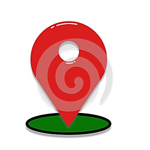 location icon navigation cilp art cartoon illustration