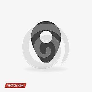 Location Icon Vector, vector illustion flat design style.