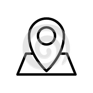 Location vector thin line i con