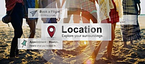 Location Journey Travel Destination Concept