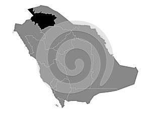 Location Map of Al Jawf Region