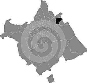Location map of the AlquerÃÂ­as district of municipality of Murcia, Spain photo