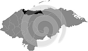 Location map of AtlÃÂ¡ntida department photo
