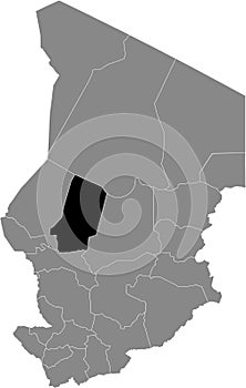 Location map of the Bahr el Gazel region