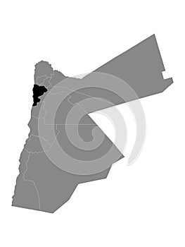 Location Map of Balqa Governorate