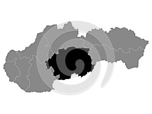 Location Map of BanskÃ¡ Bystrica Region