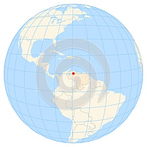 Location Map of Barquisimeto in Venezuela photo