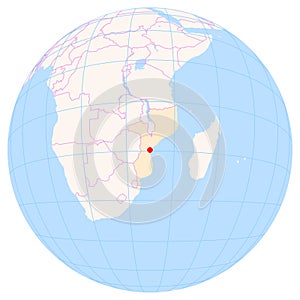 Location Map of Beira Airport (Sofala, Mozambique). IATA-code BEW