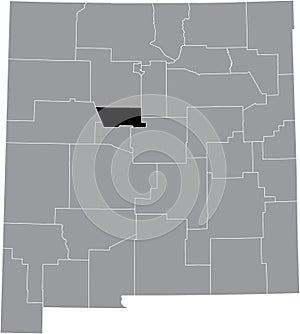 Location map of the Bernalillo County of New Mexico, USA photo
