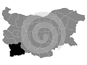Location Map of Blagoevgrad Province photo