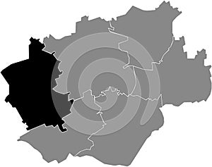 Location map of the Bochum-Wattenscheid district of Bochum, Germany photo