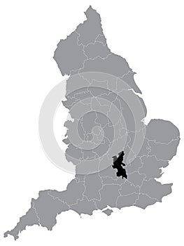 Location Map of Buckinghamshire Ceremonial County Lieutenancy Area