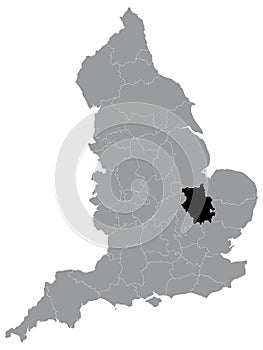 Location Map of Cambridgeshire Ceremonial County Lieutenancy Area