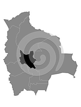 Location Map of Cochabamba Department