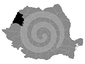 Location Map of County Bihor