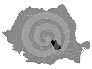 Location Map of County Prahova